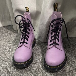 Dr. Martens Women's Lavender Combat Boots